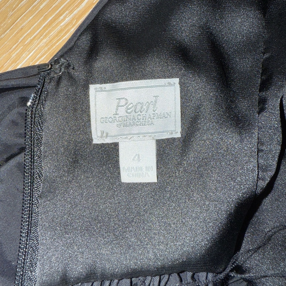 Pearl by Georgina Chapman of Marchesa Black Mini Dress - Picture 4 of 8